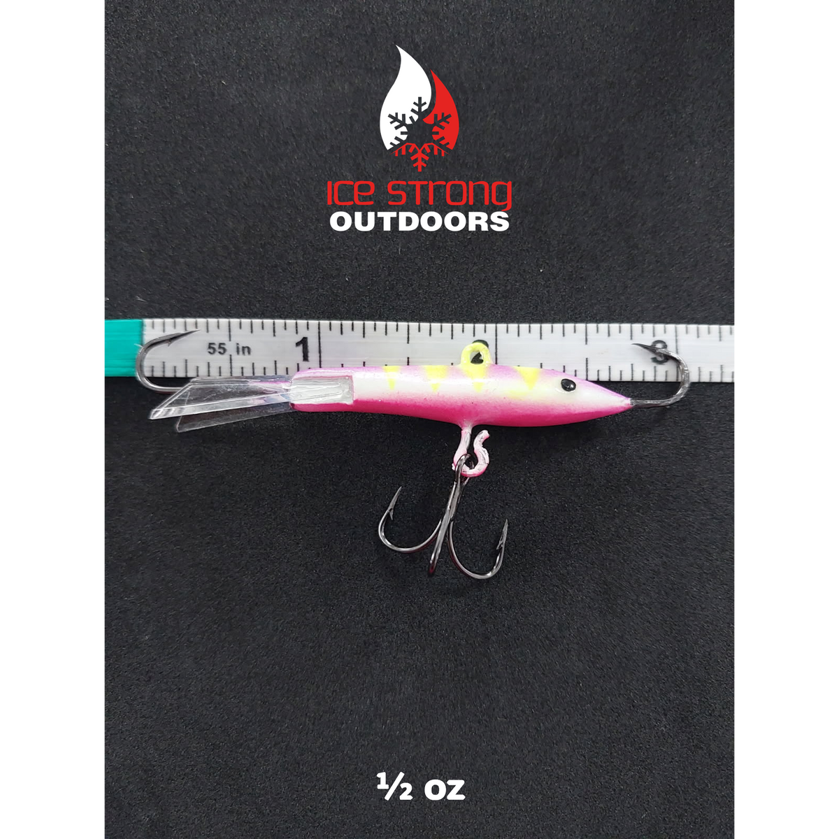 Ice Strong Glow Bay Jigger - 3/8 oz & 1/2 oz