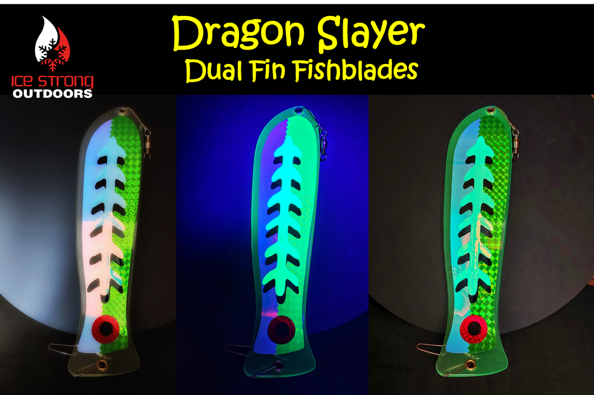 Ice Strong Chrome Fishblade Flashers - 10 & 12 Inch