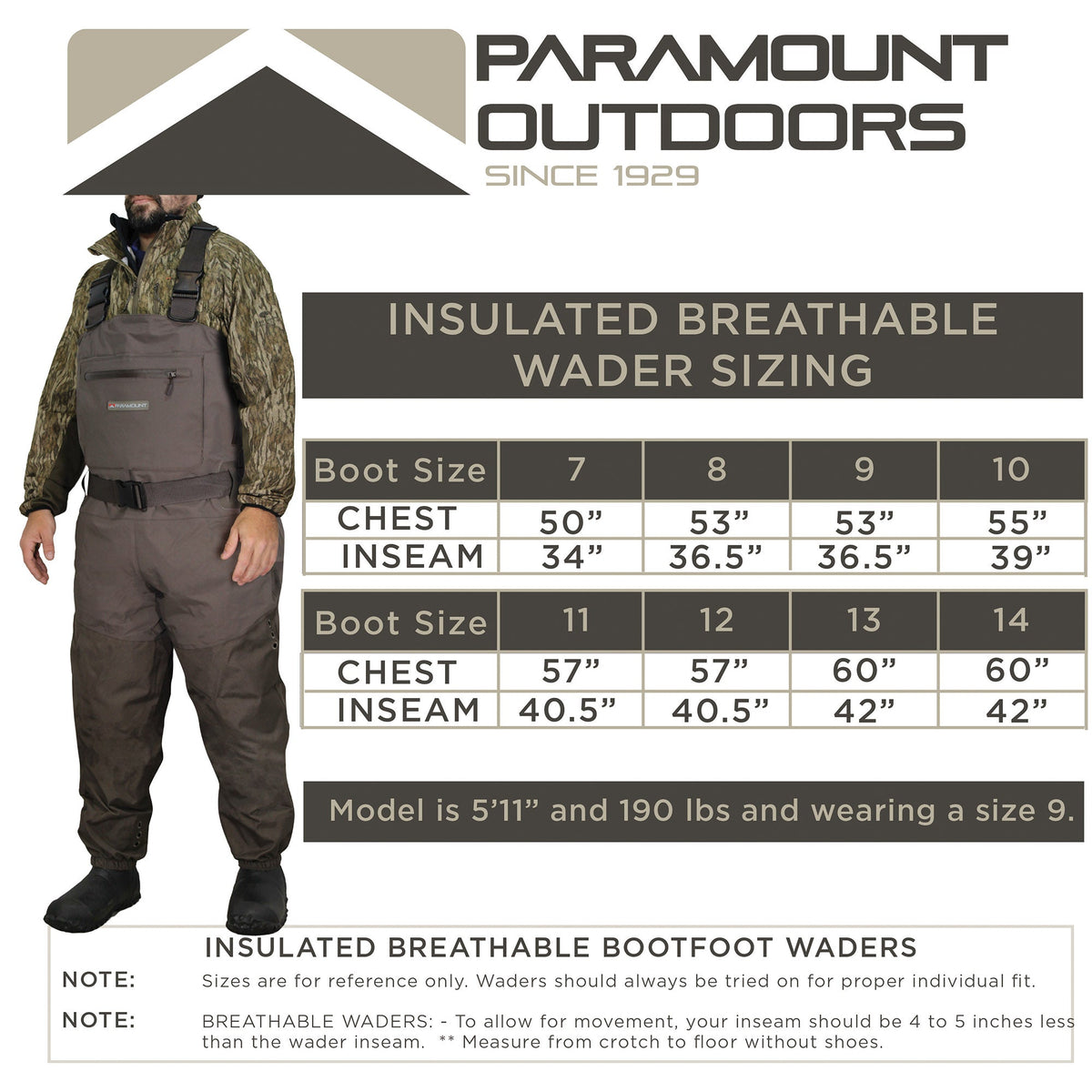 Paramount Buffalo - Insulated Breathable With 1200G Boots
