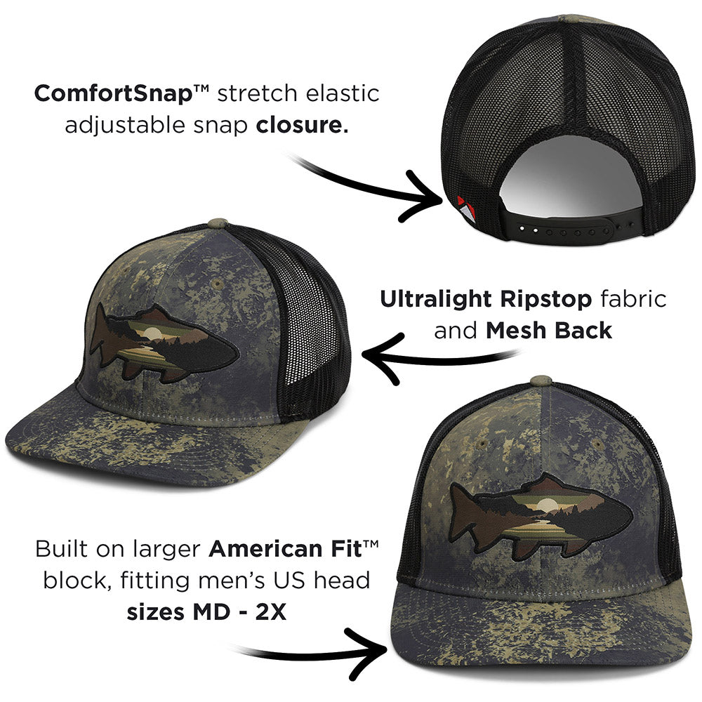 Paramount Sunset Trout Mesh-Back Cap