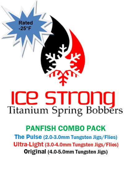 Ice Strong Panfish Titanium Spring Bobber Combo (3-Pack)