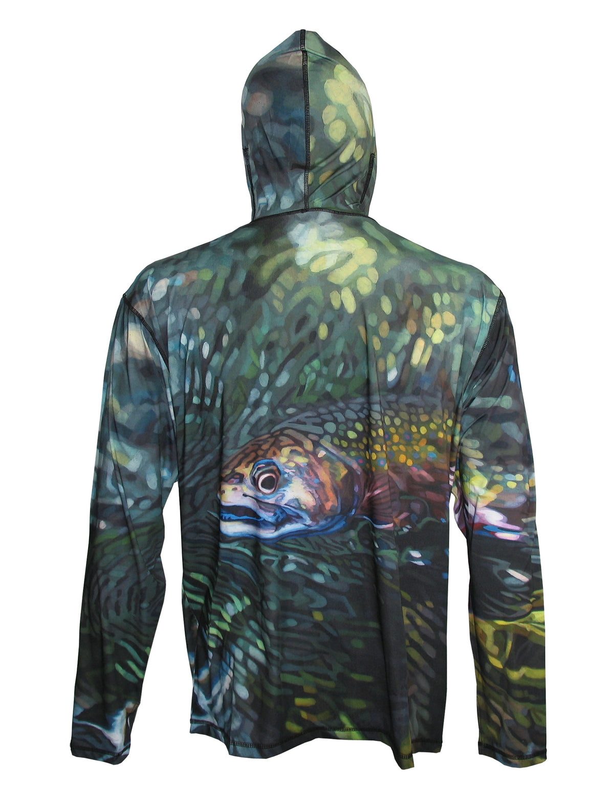Fincognito Secluded Brook Trout Graphic Fishing Hoodie