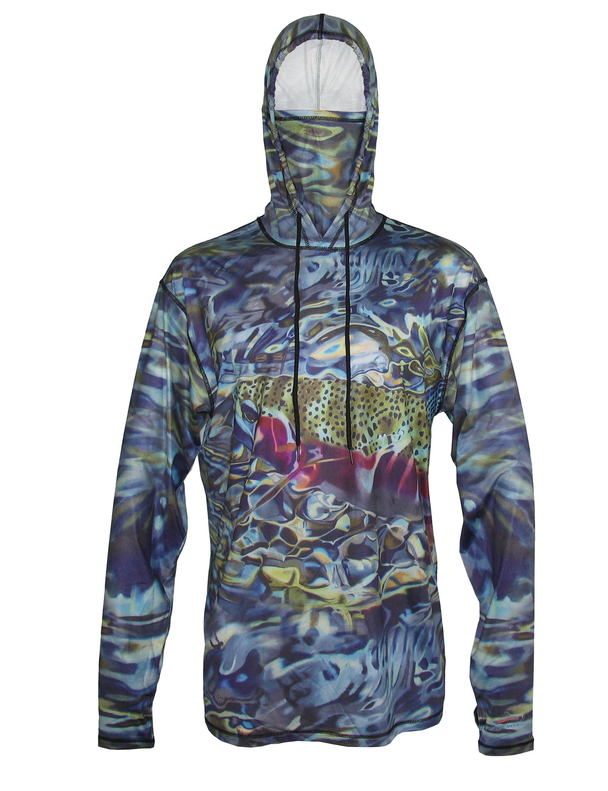 Fincognito Tranquility Rainbow Trout Graphic Fishing Hoodie