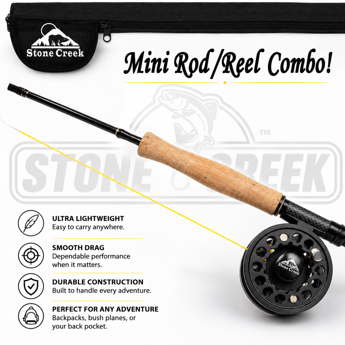 Stone Creek Mini Fly Rod & Reel Outfit