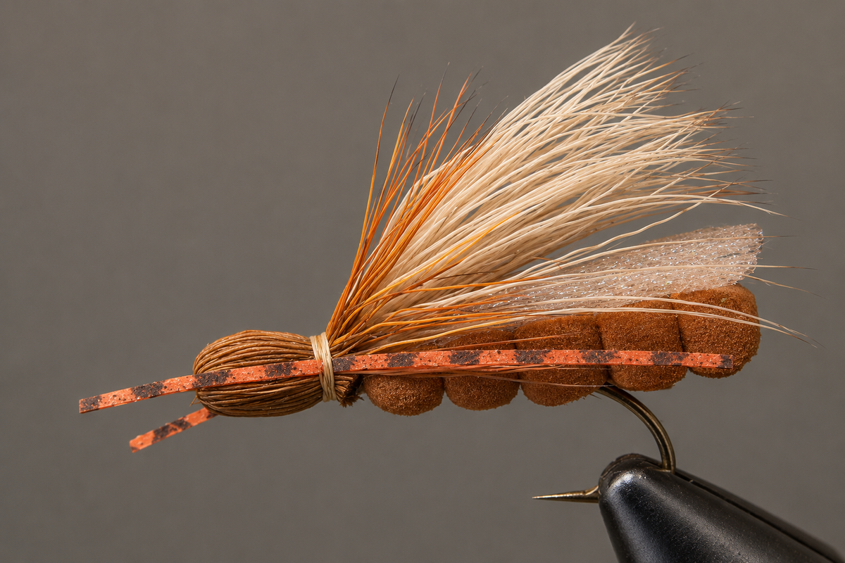 Stone Creek Yellow Foam Golden Stonefly Dry Fly