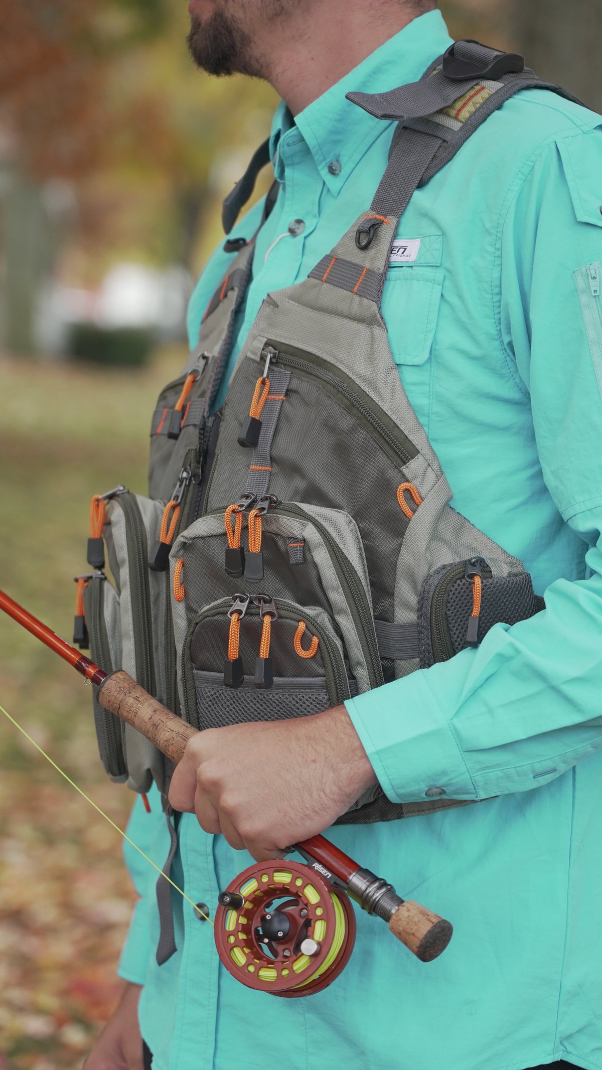 Risen Mesh Fishing Vest Pack