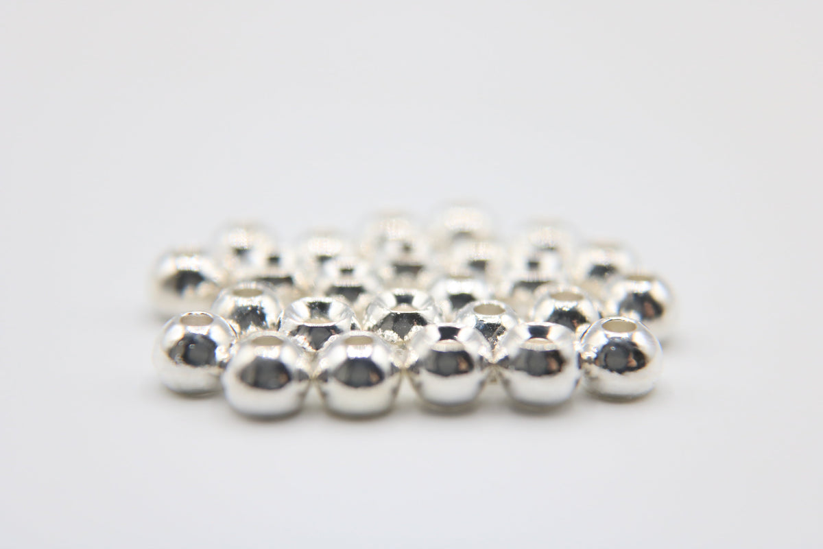 Risen Round Countersunk Tungsten Beads (25-Pack)
