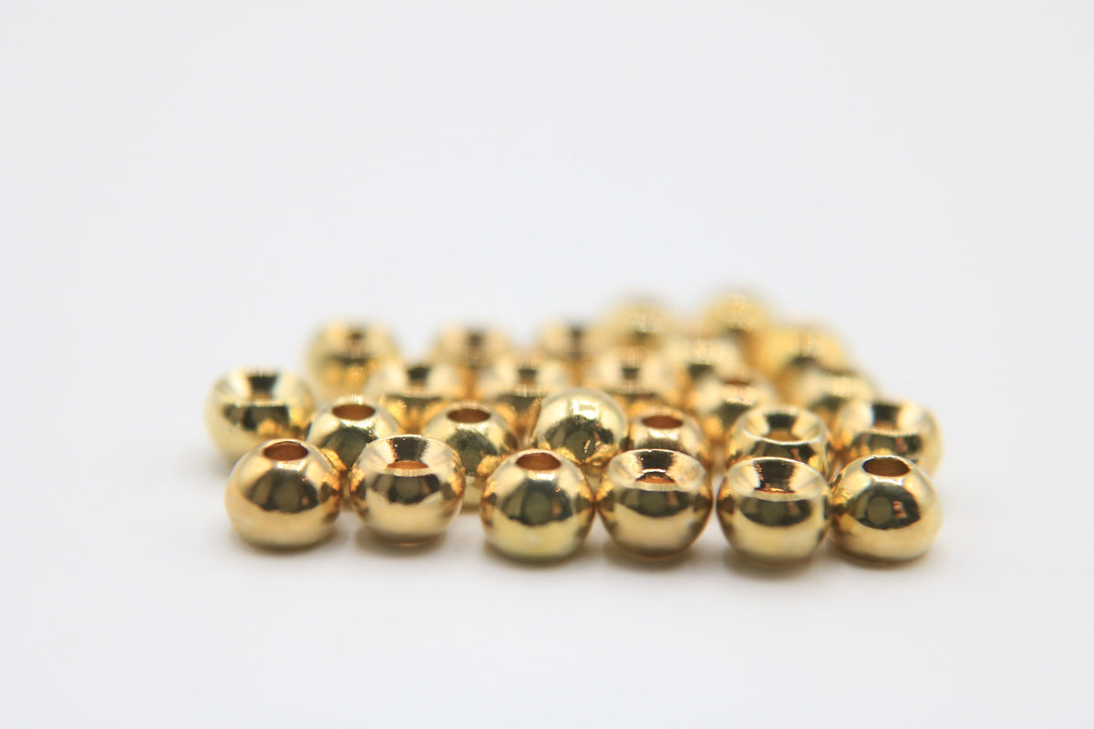 Risen Round Countersunk Tungsten Beads (25-Pack)