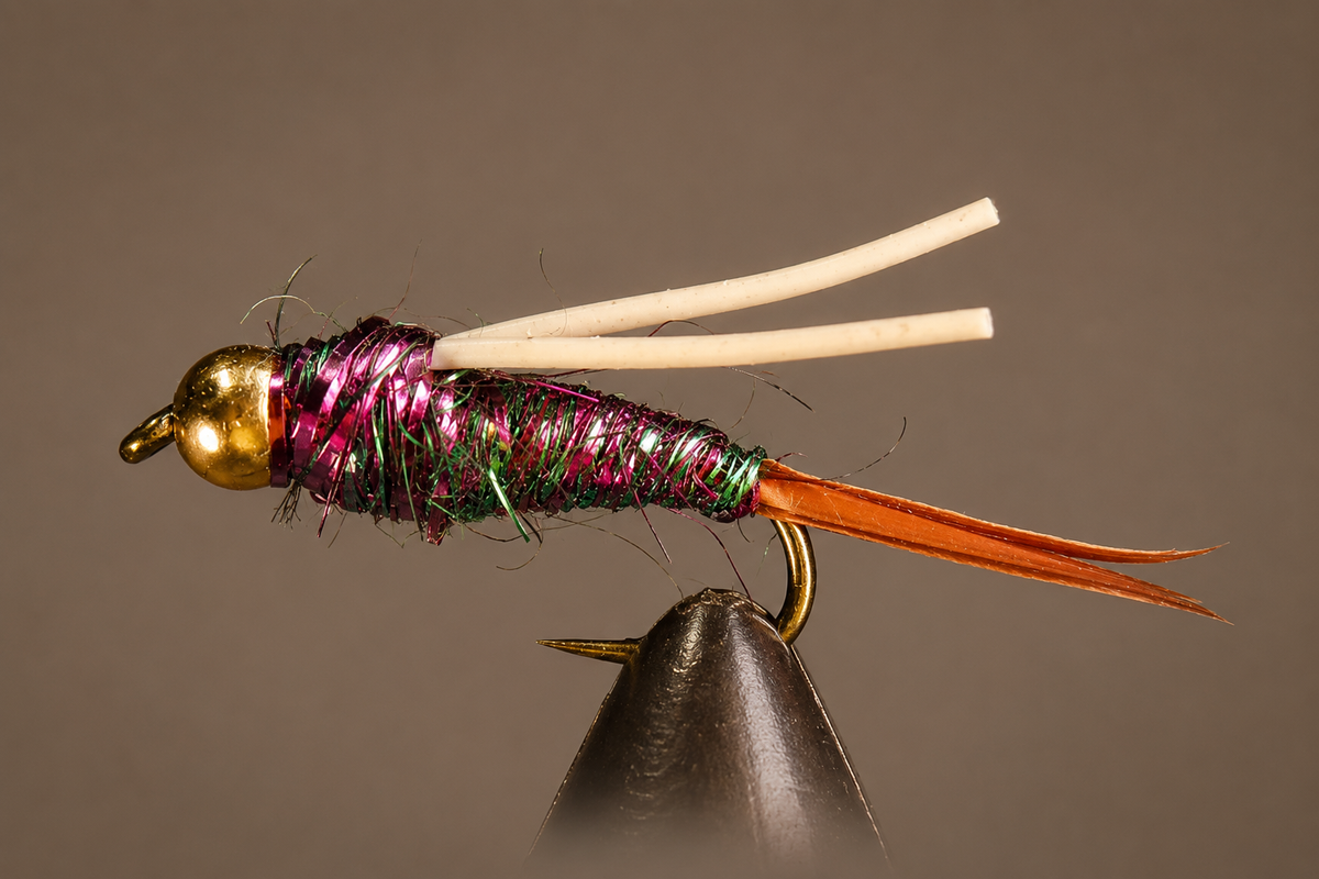 Stone Creek Bead Head Blue Rainbow Prince Nymph