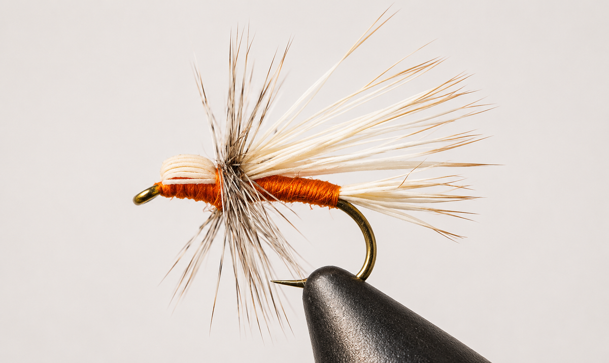 Stone Creek Buck Caddis - Orange Dry Fly