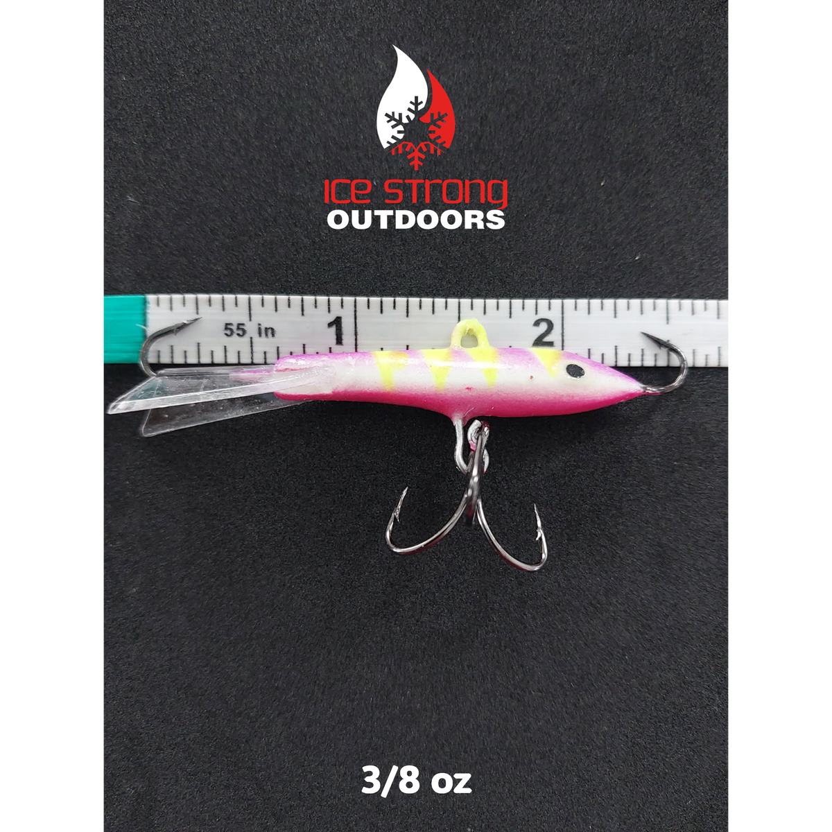 Ice Strong Glow Bay Jigger - 3/8 oz & 1/2 oz