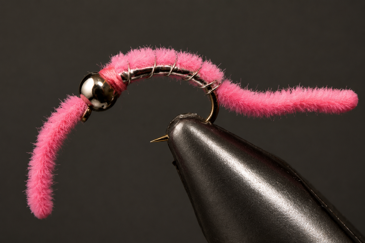 Stone Creek Bead Head Silver Belly Worm Nymph