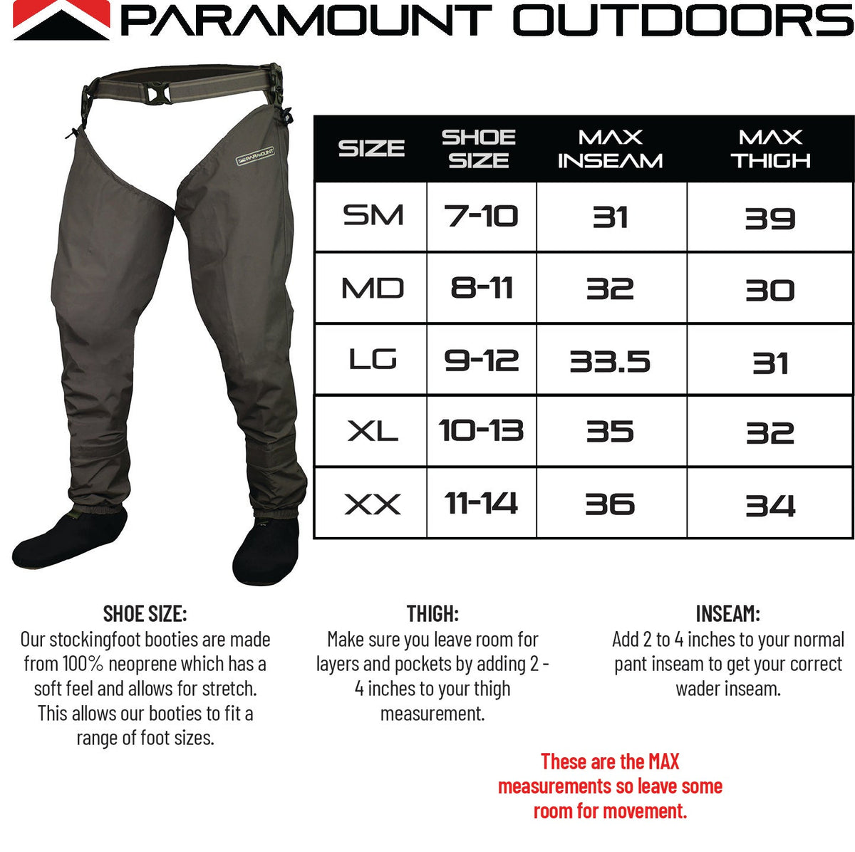 Paramount Emerger Stockingfoot Hipper