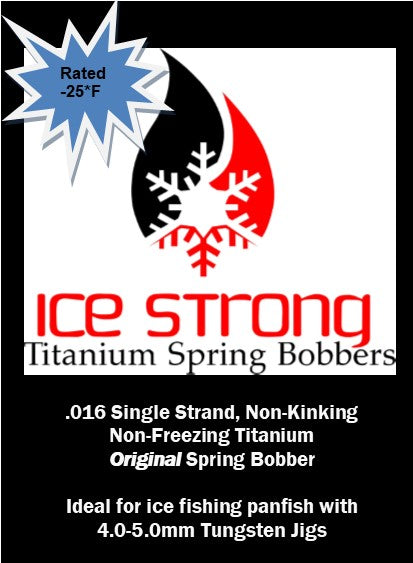 Ice Strong Original Titanium Spring Bobber
