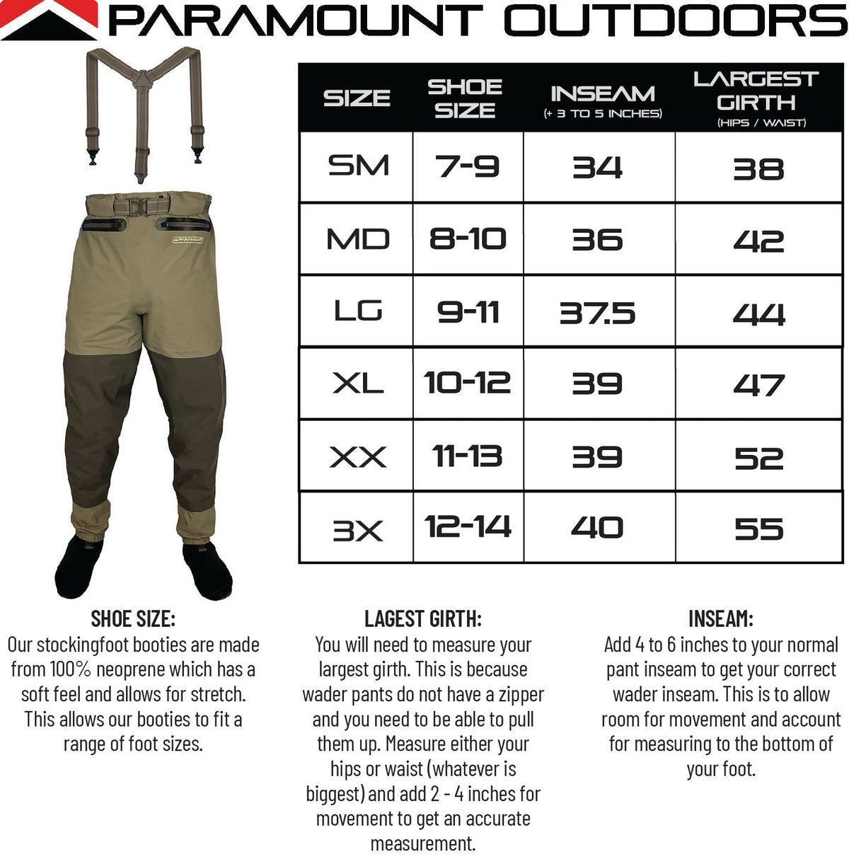 Paramount Slate Waist-High Stockingfoot Waders