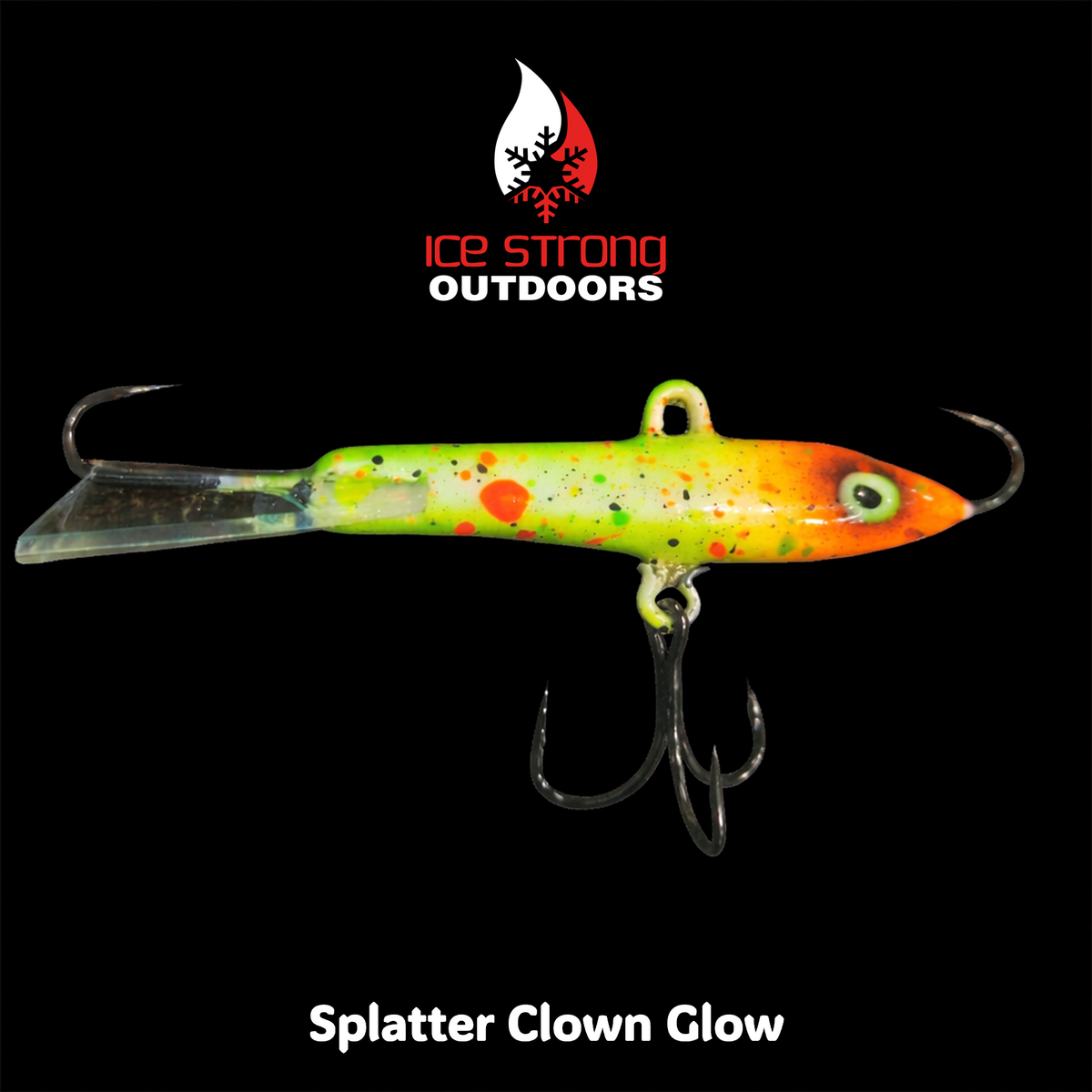 Ice Strong Glow Bay Jigger - 3/8 oz & 1/2 oz