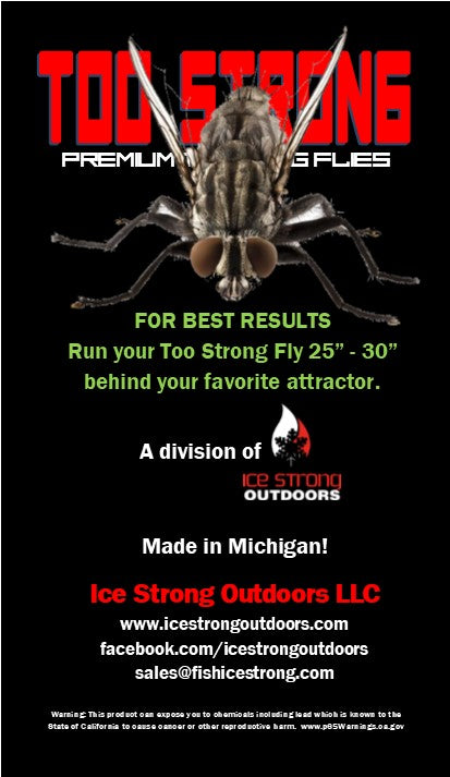 Ice Strong Too Strong Trolling Flies - Fully Rigged