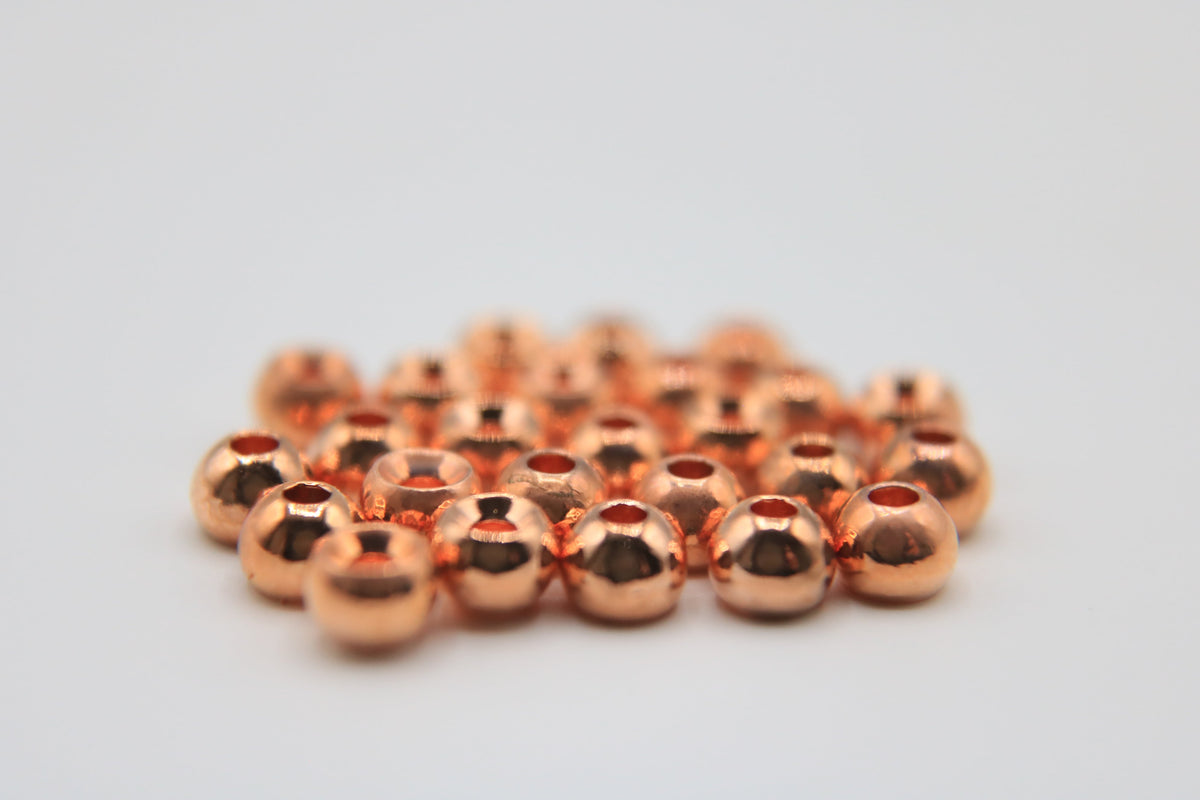 Risen Round Countersunk Tungsten Beads (25-Pack)