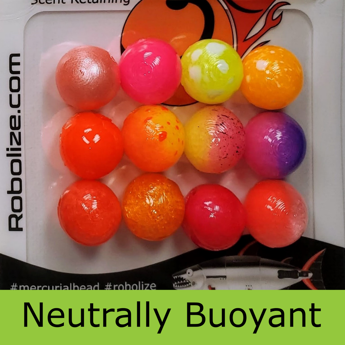 Robolize Mercurial Bead - Neutrally Buoyant - Fish Finder Pack