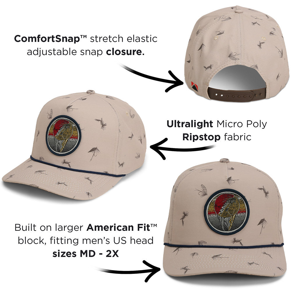 Paramount Dead Drift Fly-Pattern Rope Cap