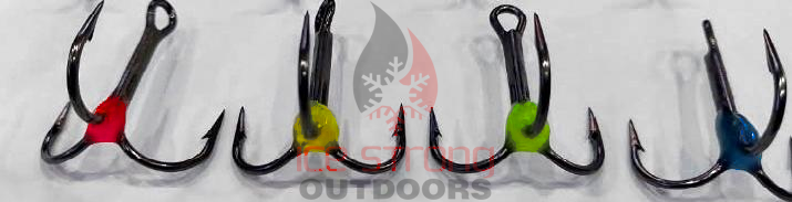 Ice Strong Glow Resin Treble Hooks (5-Pack)