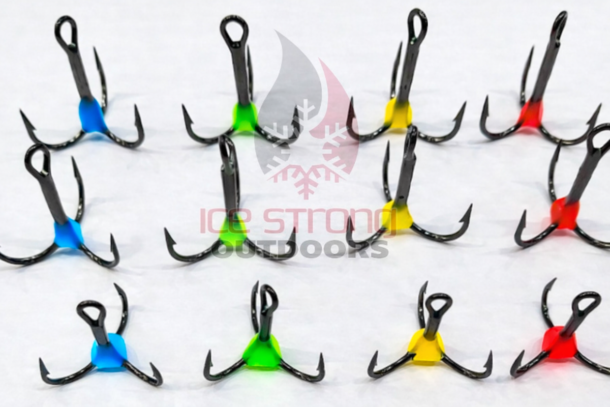 Ice Strong Glow Resin Treble Hooks (5-Pack)